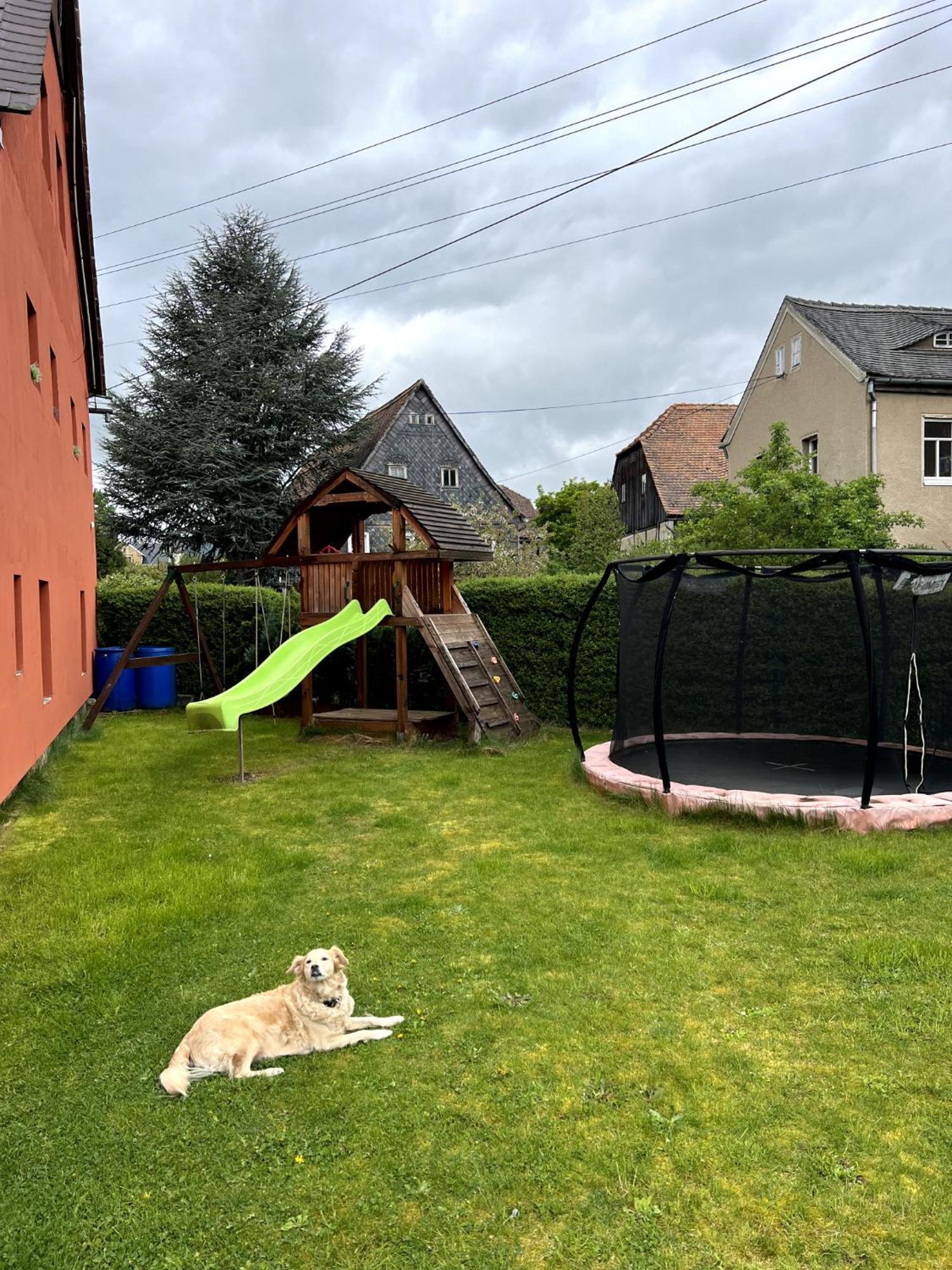 Haus Mit Pool Grossschoenau Villa Esterno foto